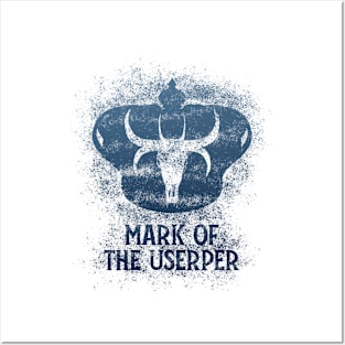 Mark of the Usurper (night pattern W/Text) Posters and Art